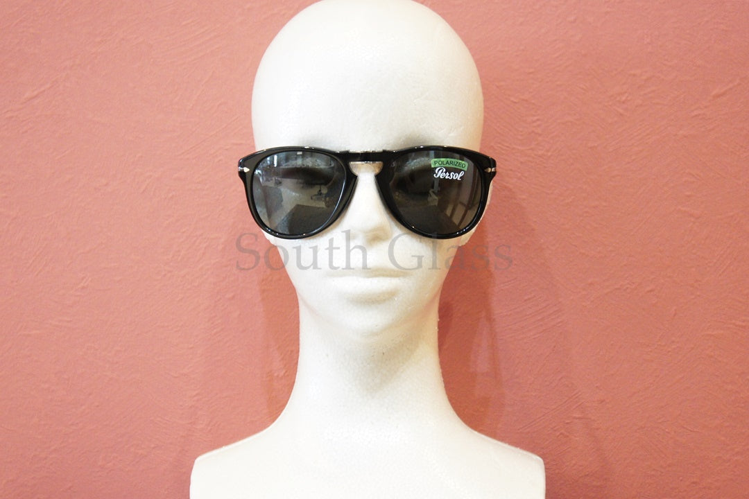 【スティーブマックイーンモデル】Persol 偏光 サングラス 714-S-M 95/48 Folding Steve McQueen ポラライズド アジアンフィット ティアドロップ ペルソール 正規品