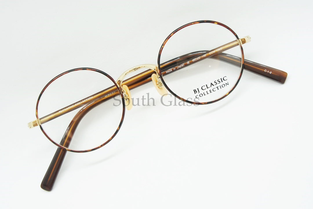 【松田龍平さん着用モデル】BJ CLASSIC メガネ COM-108S C-1-2 ラウンド 丸メガネ BJクラシック 正規品