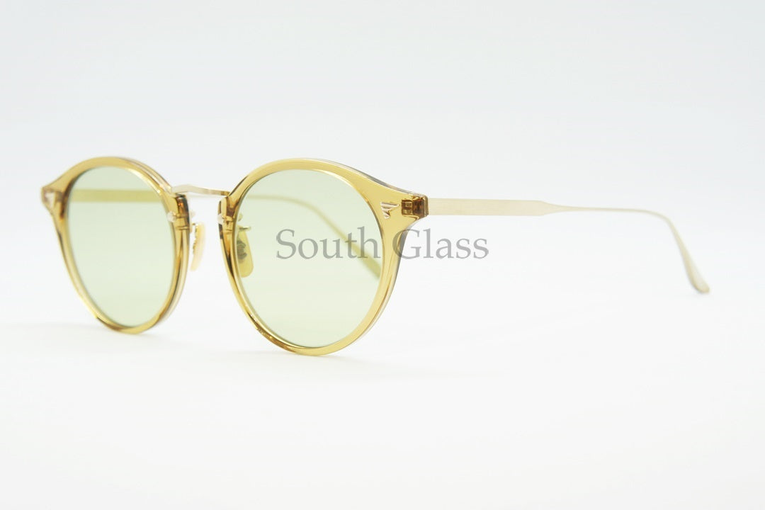 【佐藤健さん着用モデル】BJ CLASSIC クリア サングラス COM-561GT C-132-6 ボストン ウェリントン ボスリントン ライトグリーン BJクラシック 正規品
