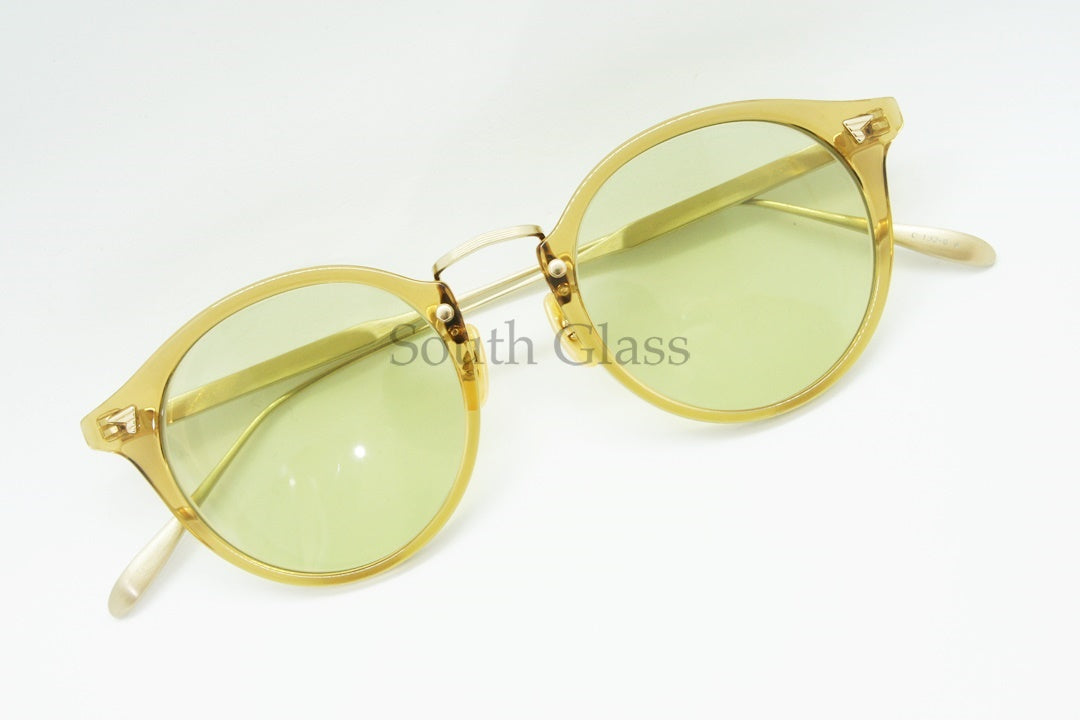 【佐藤健さん着用モデル】BJ CLASSIC クリア サングラス COM-561GT C-132-6 ボストン ウェリントン ボスリントン ライトグリーン BJクラシック 正規品