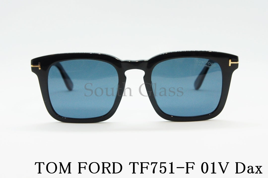 TOM FORD サングラス Dax TF751-F 01V 偏光レンズ スクエア フレーム メンズ レディース メガネ おしゃれ アジアンフィット トムフォード