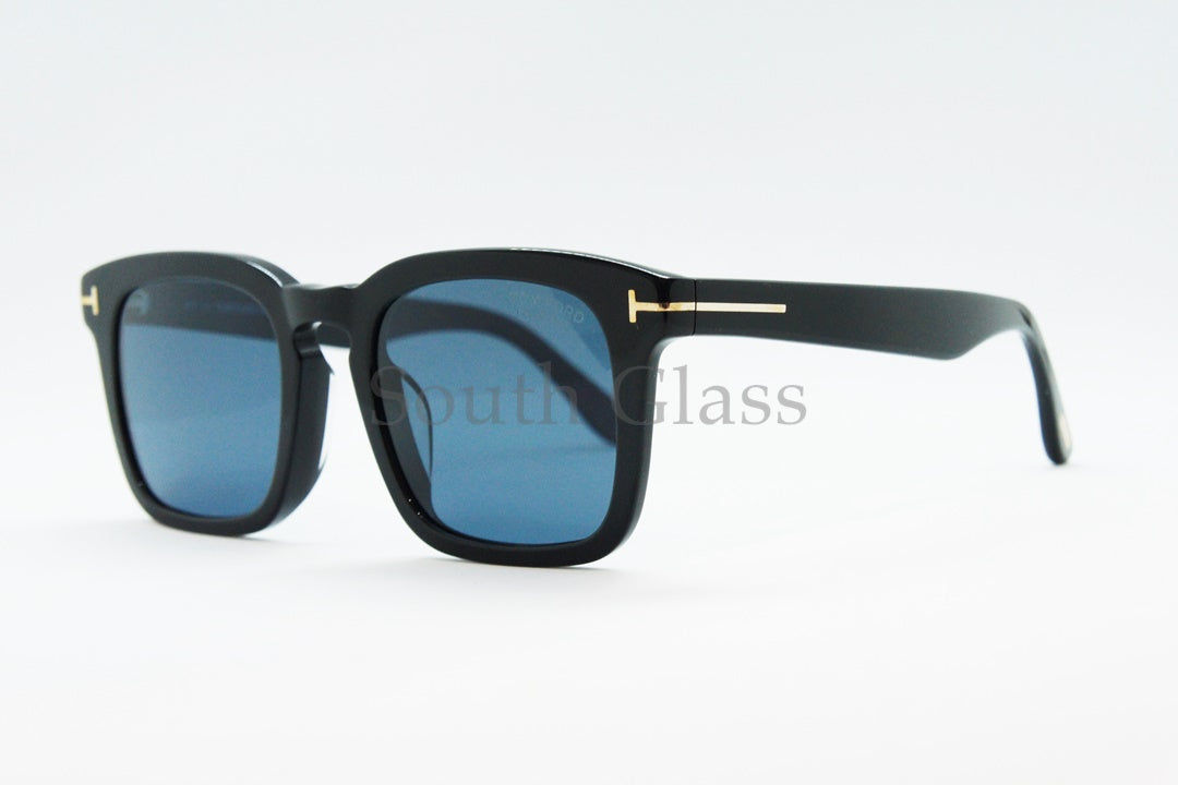 TOM FORD サングラス Dax TF751-F 01V 偏光レンズ スクエア フレーム メンズ レディース メガネ おしゃれ アジアンフィット トムフォード