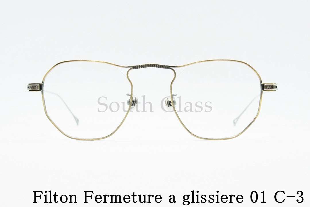 Filton メガネ Fermeture a glissiere 01 C-3 丸メガネ クラシカル 個性派 ボストン フィルトン 正規品