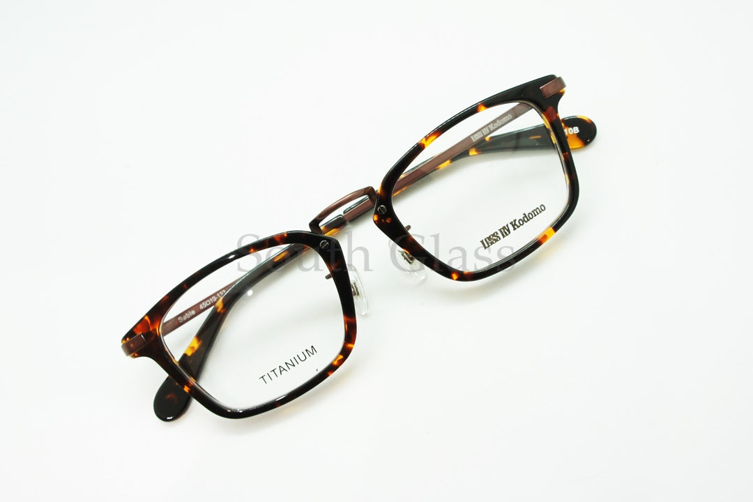Less By Kodomo キッズ メガネ Sable Col.9610B 45サイズ スクエア ジュニア 子供 子ども レスバイコドモ 正規品