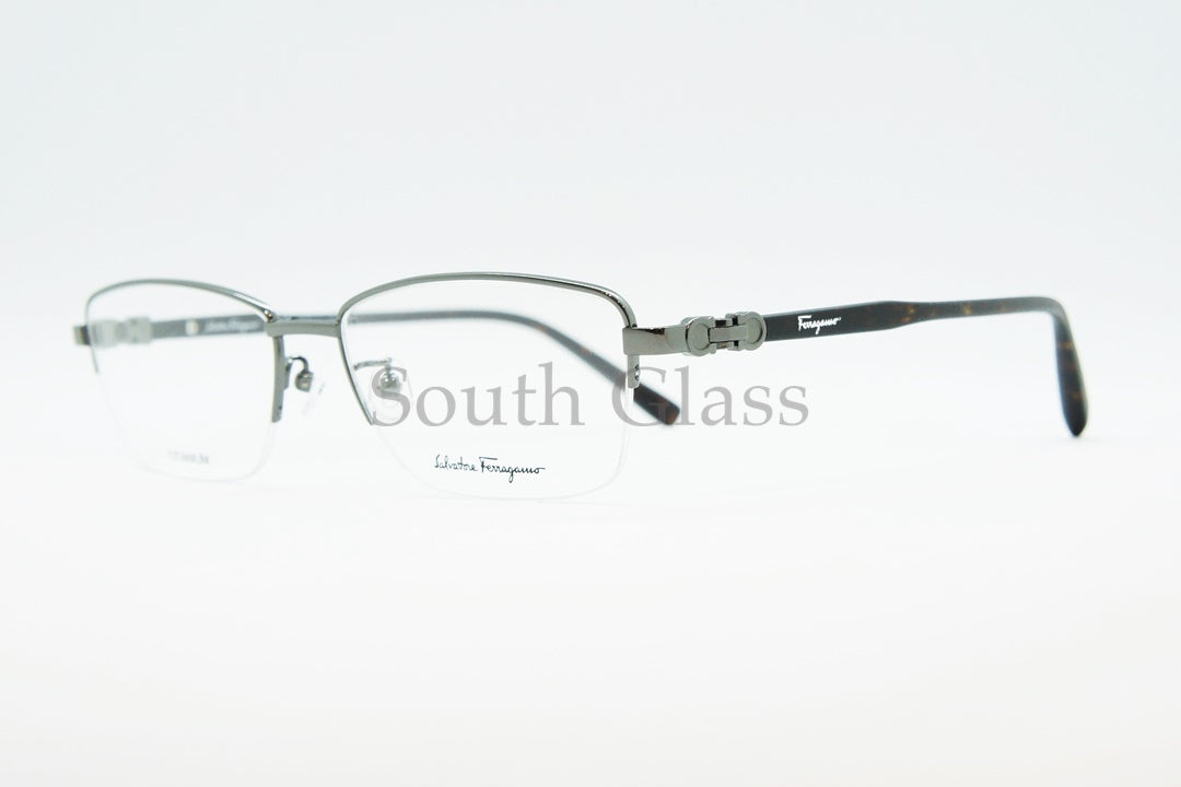Salvatore Ferragamo メガネ SF2546A 015 ハーフリム スクエア ナイロール ブロー オシャレ ブランド フェラガモ 正規品