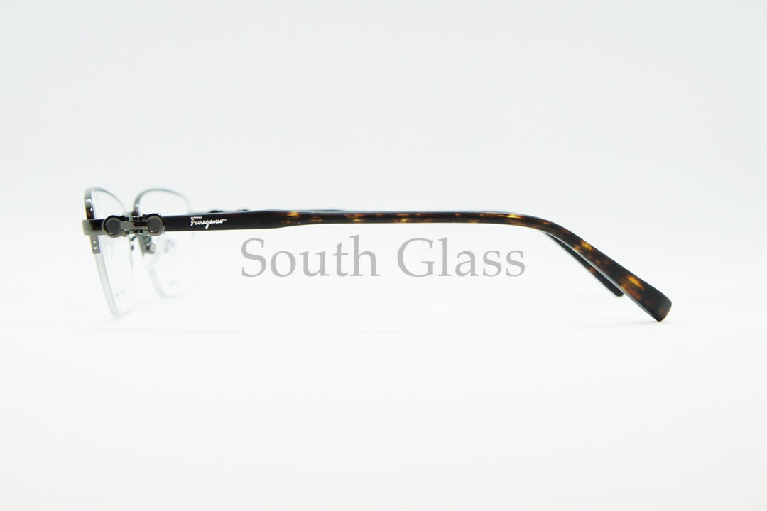 Salvatore Ferragamo メガネ SF2546A 015 ハーフリム スクエア ナイロール ブロー オシャレ ブランド フェラガモ 正規品