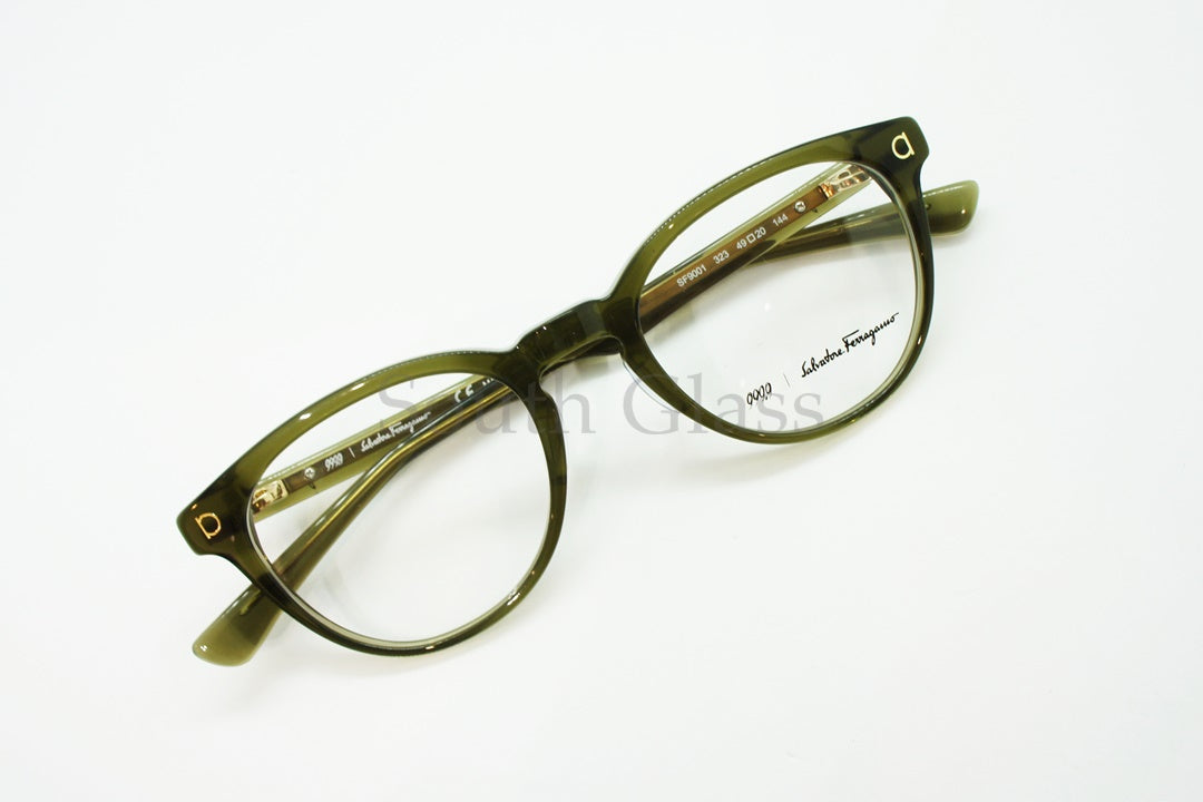 999.9×Ferragamo メガネ SF9001 323 コラボモデル アジアンフィット ボスリントン フォーナインズ フェラガモ 正規品