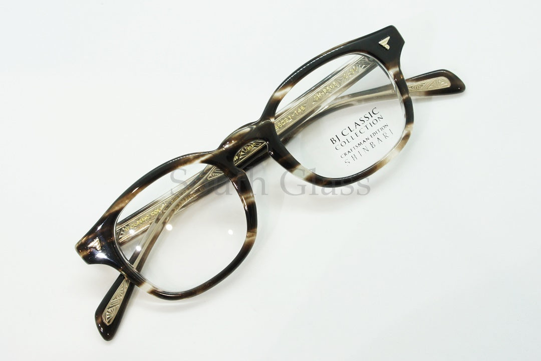 BJ CLASSIC メガネ SHINBARI SH-P565 C-30 ウェリントン クラシカル ヴィンテージ 芯張り BJクラシック 正規品