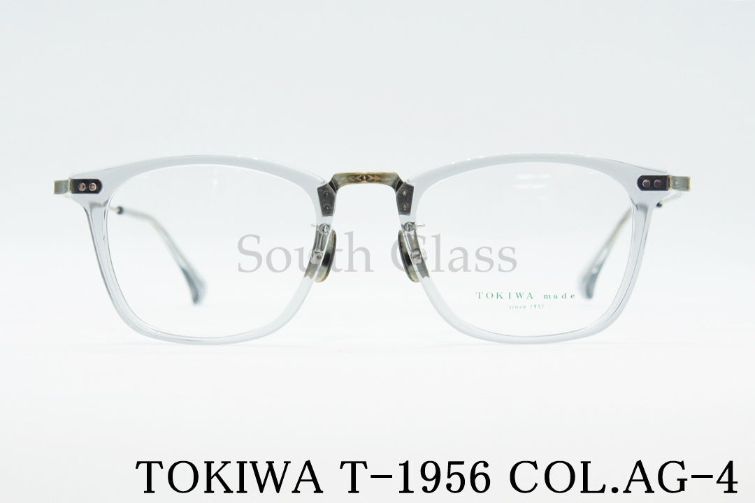 TOKIWA メガネ T-1956 Col.AG-4 スクエア コンビネーション トキワ 正規品