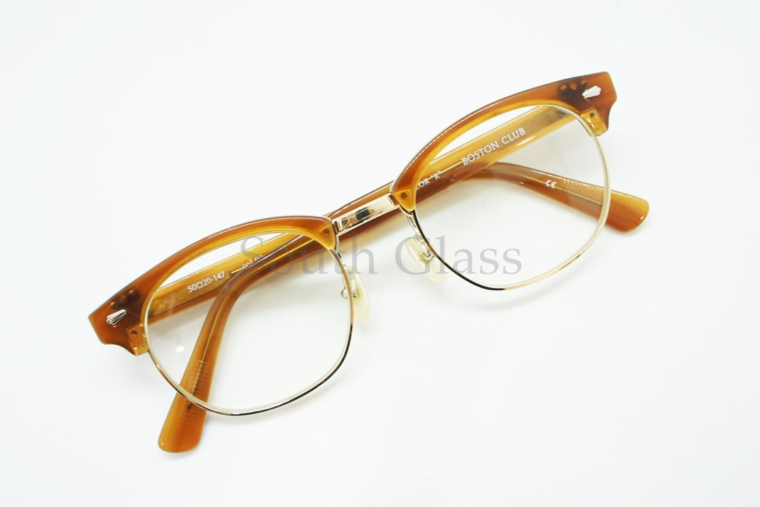 BOSTON CLUB 単式 跳ね上げメガネ TAYLOR"R" col.03 サーモント メタル ブロー テイラー メガネ ボストンクラブ 正規品