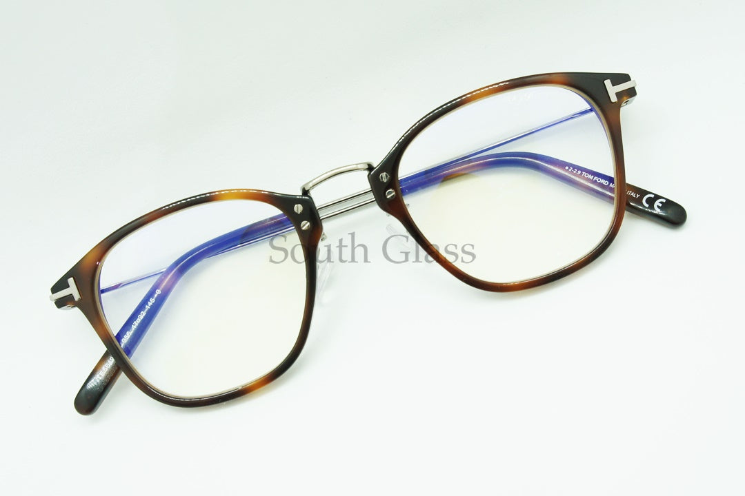 TOM FORD ブルーライトカット メガネ TF5649-D-B 056 日本限定 ウェリントン コンビネーション メンズ レディース おしゃれ アジアンフィット トムフォード