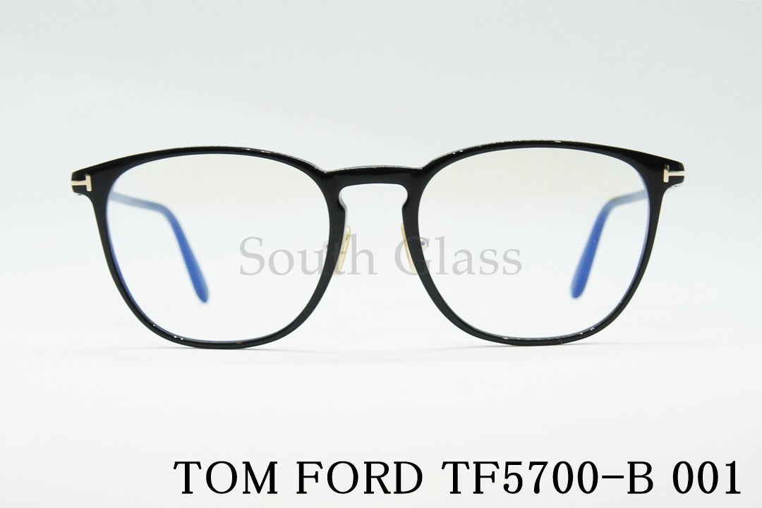 TOM FORD ブルーライトカット メガネ TF5700-B 001 ウェリントン クラシカル メンズ レディース おしゃれ アジアンフィット トムフォード