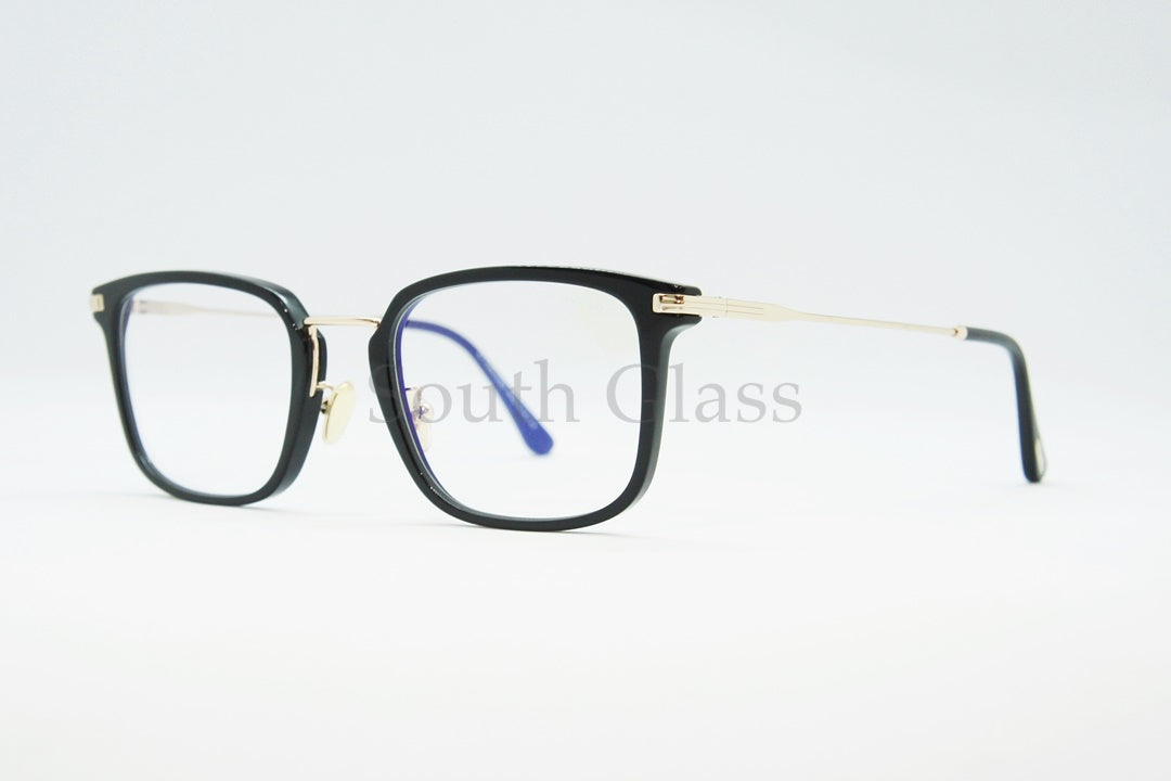 TOM FORD ブルーライトカット メガネ TF5747-D-B 001 スクエア コンビネーション メンズ レディース おしゃれ アジアンフィット トムフォード