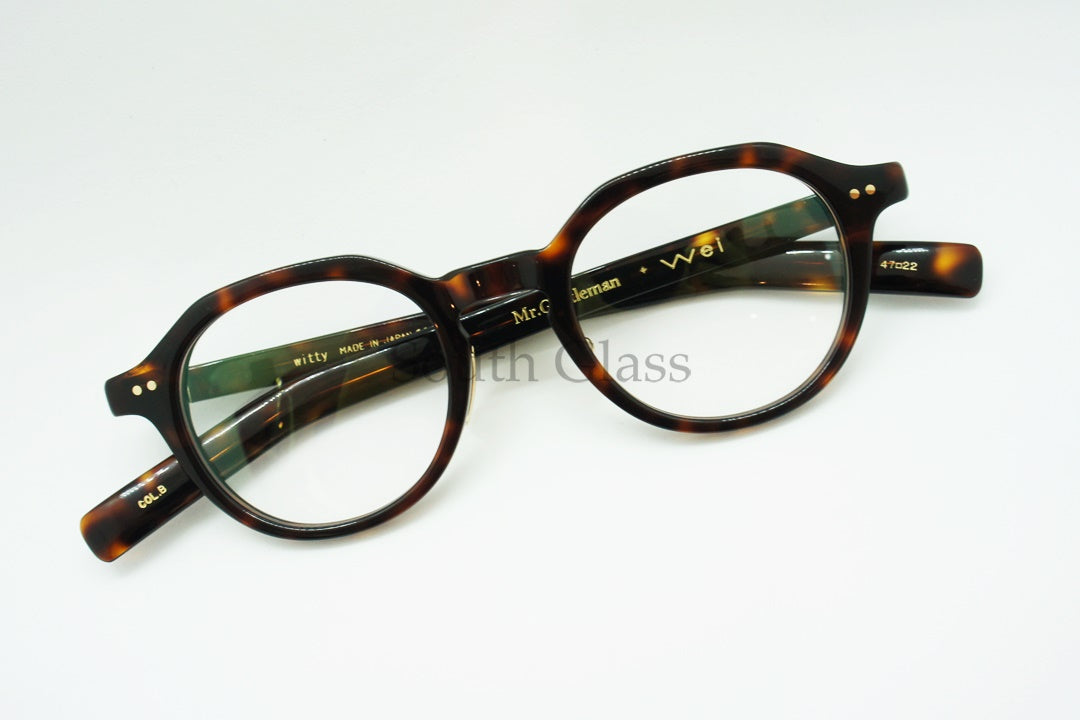 Mr.Gentleman メガネ Witty COL.B Weiコラボモデル クラウンパント ボストン ミスタージェントルマン 正規品
