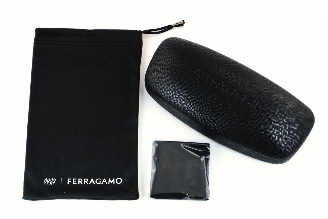999.9×Ferragamo クリア メガネ SF9017 021 コラボモデル アジアンフィット スクエア 眼鏡 オシャレ ブランド フォーナインズ フェラガモ 正規品