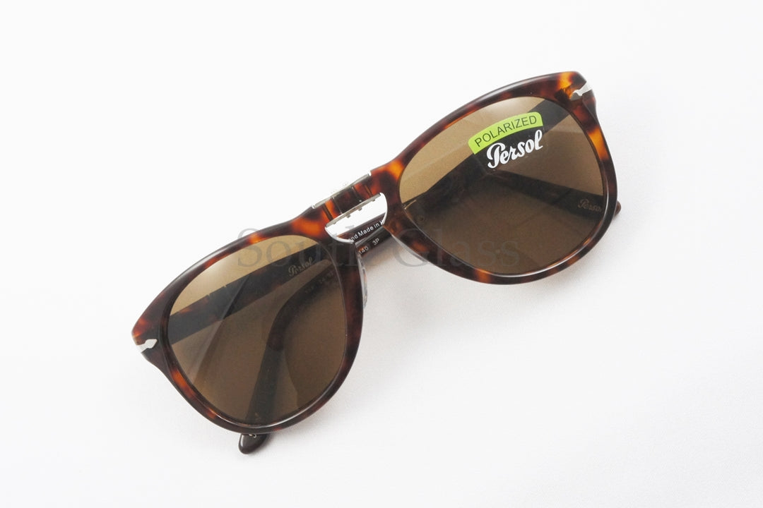 Persol 偏光 サングラス 714 24/57 Folding アジアンフィット ティアドロップ 折りたたみ Steve McQueen ペルソール 正規品