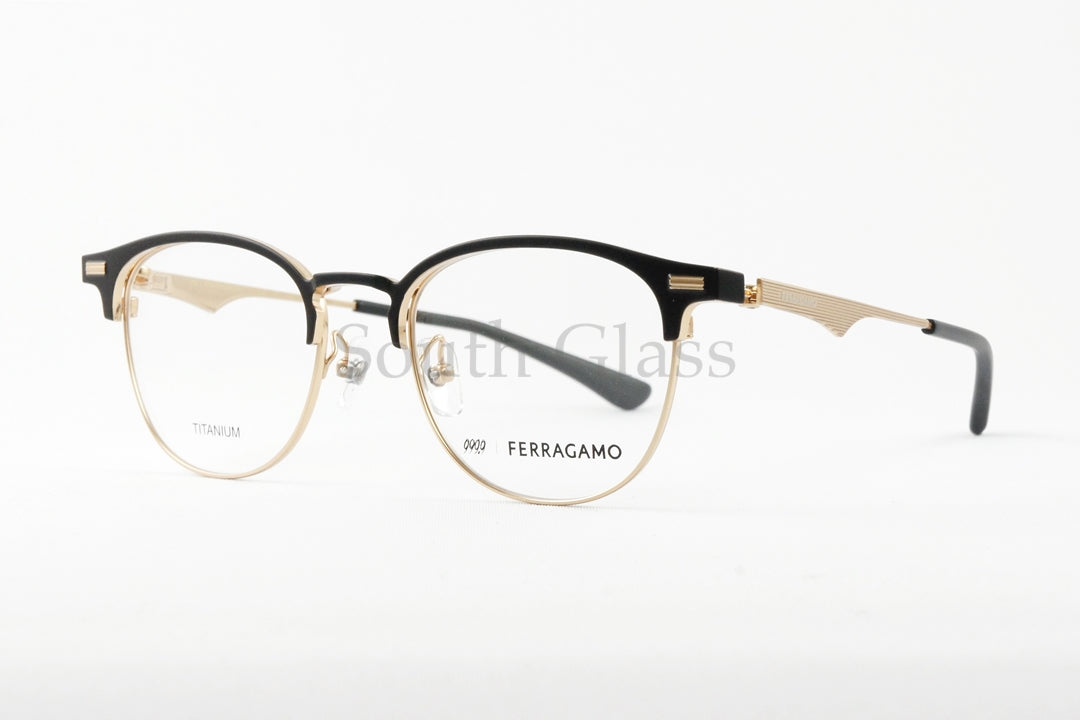 999.9×Ferragamo メガネ SF9011 017 コラボモデル アジアンフィット ブロー サーモント 眼鏡 オシャレ ブランド フォーナインズ フェラガモ 正規品