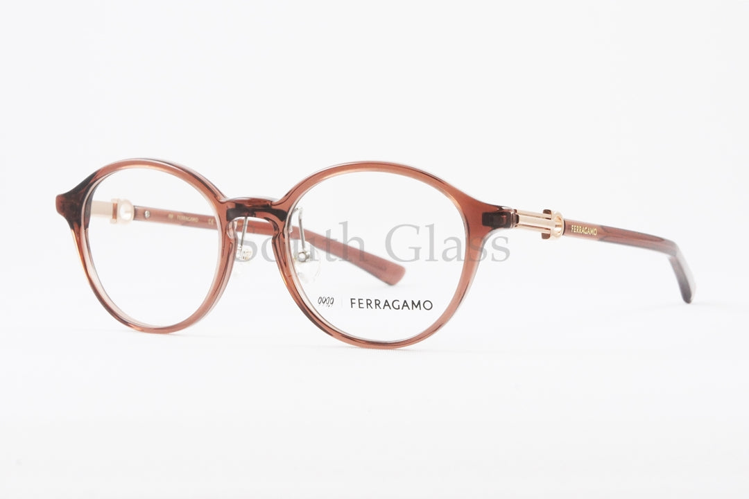 999.9×Ferragamo クリア メガネ SF9014 601 コラボモデル アジアンフィット ボスリントン 眼鏡 オシャレ ブランド フォーナインズ フェラガモ 正規品