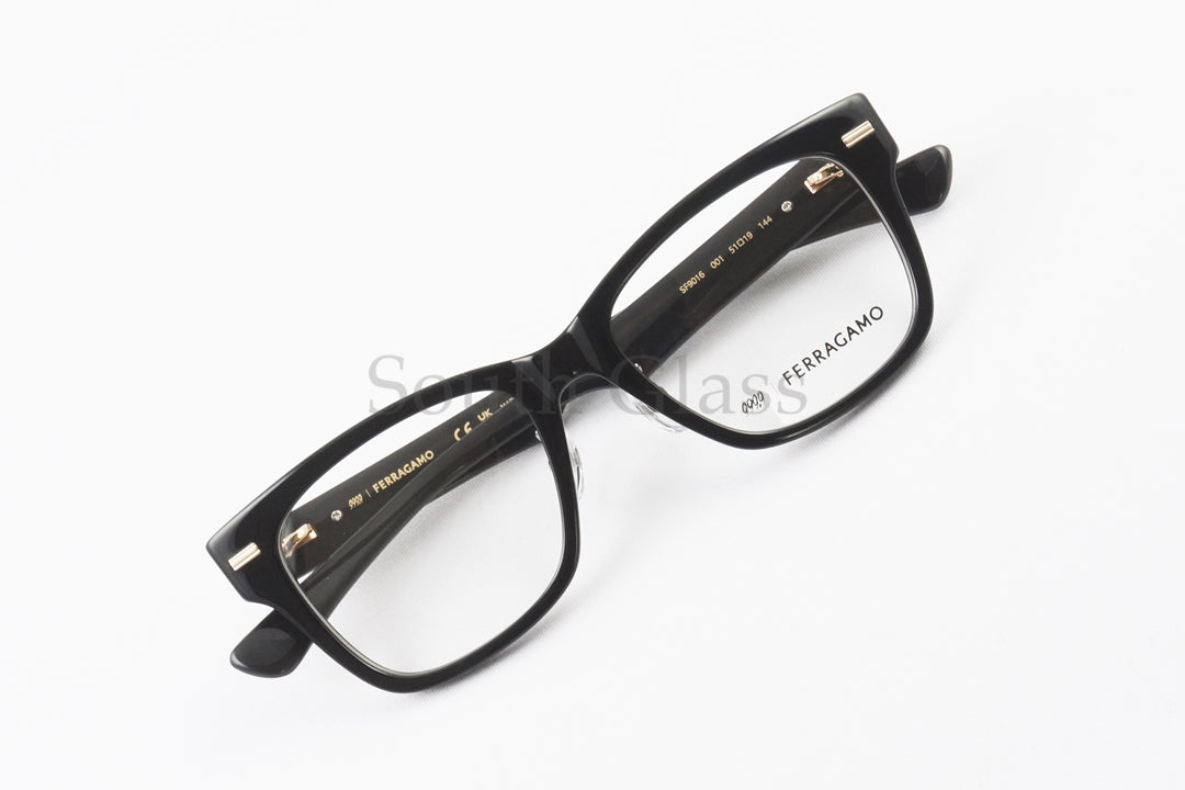 999.9×Ferragamo メガネ SF9016 001 コラボモデル アジアンフィット ウェリントン 眼鏡 オシャレ ブランド フォーナインズ フェラガモ 正規品