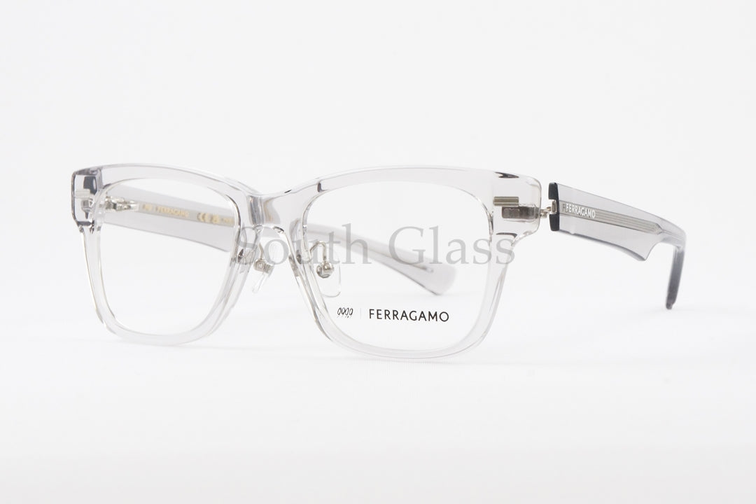 999.9×Ferragamo クリア メガネ SF9016 057 コラボモデル アジアンフィット ウェリントン 眼鏡 オシャレ ブランド フォーナインズ フェラガモ 正規品