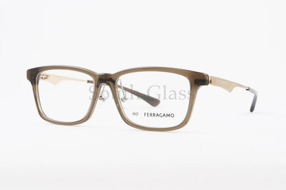 999.9×Ferragamo クリア メガネ SF9017 012 コラボモデル アジアンフィット スクエア 眼鏡 オシャレ ブランド フォーナインズ フェラガモ 正規品