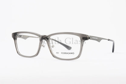 999.9×Ferragamo クリア メガネ SF9017 021 コラボモデル アジアンフィット スクエア 眼鏡 オシャレ ブランド フォーナインズ フェラガモ 正規品