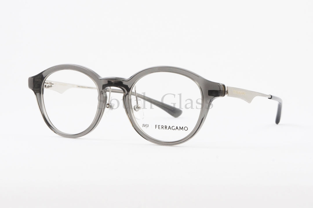 999.9×Ferragamo クリア メガネ SF9018 021 コラボモデル アジアンフィット ボスリントン 眼鏡 オシャレ ブランド フォーナインズ フェラガモ 正規品