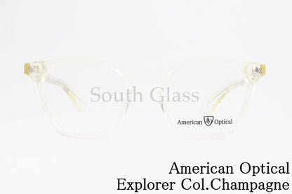 American Optical クリア メガネ Explorer Col.Champagne ウェリントン エクスプローラー アメリカンオプティカル AO 正規品