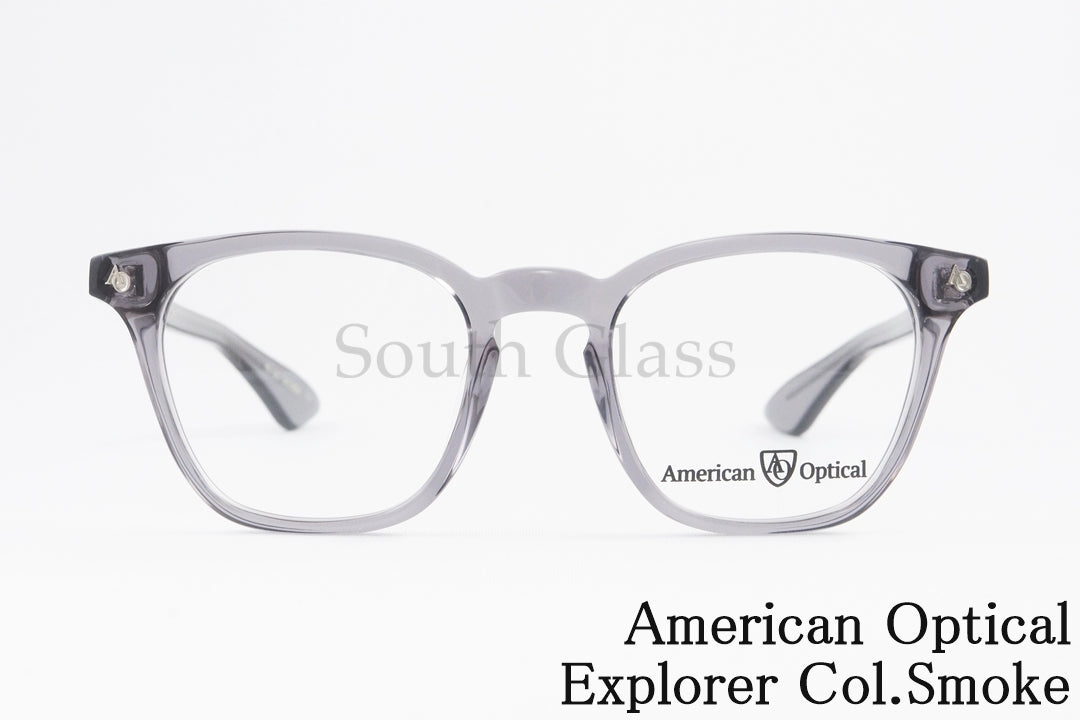 American Optical クリア メガネ Explorer Col.Smoke ウェリントン エクスプローラー アメリカンオプティカル AO 正規品