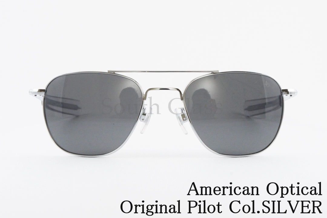 【トム・クルーズさん着用】American Optical サングラス Original Pilot COL.SILVER 52サイズ 55サイズ スクエア アメリカンオプティカル オリジナルパイロット AO 正規品