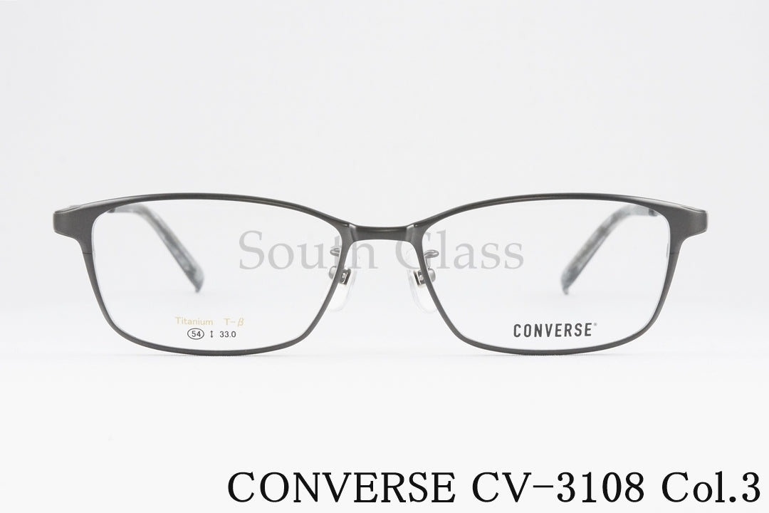 CONVERSE メガネ CV-3108 Col.3 スクエア メタル コンバース 正規品