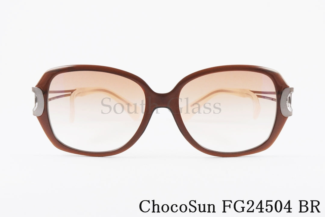 ちょこサン サングラス FG24504 BR スクエア 鼻に跡が付かないサングラス 鼻あてなし 鼻パッドなし Choco Sun 正規品