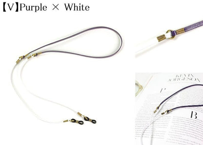 DIFFUSER 牛革 グラスコード TWO TONE GENUINE LETHER GLASS CORD SG1003 ディフューザー メガネ チェーン ストラップ カウレザー 国産 日本製