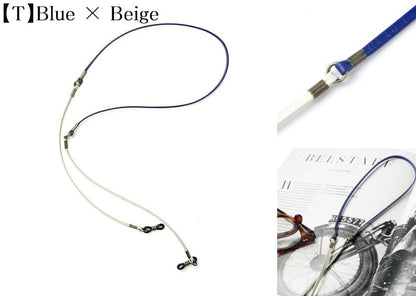 DIFFUSER 牛革 グラスコード TWO TONE GENUINE LETHER GLASS CORD SG1003 ディフューザー メガネ チェーン ストラップ カウレザー 国産 日本製