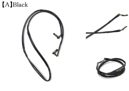 DIFFUSER 牛革 グラスコード TWISTED LEATHER SOFT BRACECODE SG1063 ディフューザー メガネ チェーン ストラップ ブレスレット イタリアンレザー 日本製