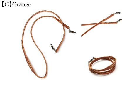 DIFFUSER 牛革 グラスコード TWISTED LEATHER SOFT BRACECODE SG1063 ディフューザー メガネ チェーン ストラップ ブレスレット イタリアンレザー 日本製