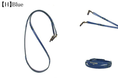DIFFUSER 牛革 グラスコード TWISTED LEATHER SOFT BRACECODE SG1063 ディフューザー メガネ チェーン ストラップ ブレスレット イタリアンレザー 日本製