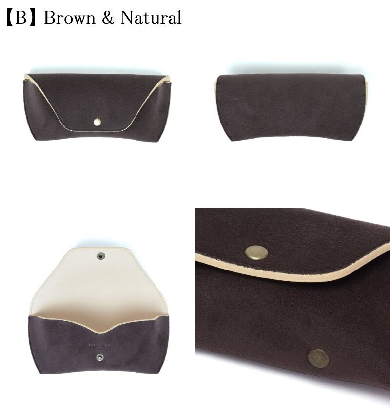 DIFFUSER 牛革 メガネケース TECH SUEDE EYEWEAR CASE SG1139 ディフューザー メガネ サングラス カウレザー 国産 日本製