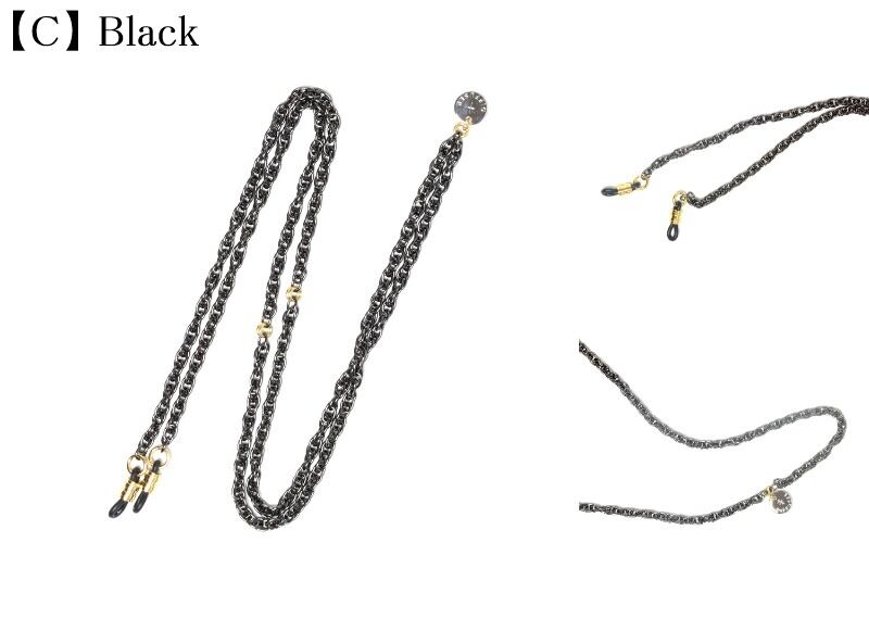 DIFFUSER グラスコード TWO RINGS JOINT METAL CODE 2 SG1142 ディフューザー メガネ チェーン ストラップ ゴールド シルバー ブラック 国産 日本製