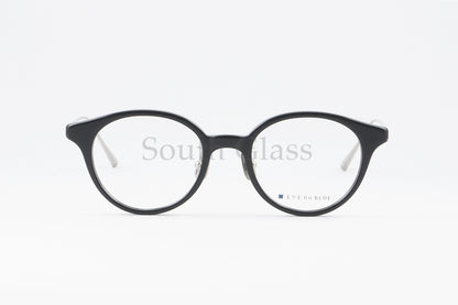 EVE un BLUE メガネ Mini A005 Col.Black ボストン 小顔 小さいサイズ ミニ イヴアンブルー 正規品