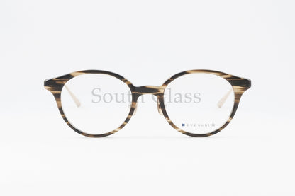 EVE un BLUE メガネ Mini A005 Col.Brown ボストン 小顔 小さいサイズ ミニ イヴアンブルー 正規品
