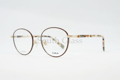【滝沢カレンさん着用】FURLA メガネ VFU575J COL.0326 ボストン 丸メガネ フルラ 正規品