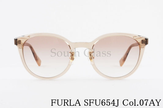 【泉里香さん着用】FURLA サングラス SFU654J COL.07AY ボストン クリアフレーム フルラ 正規品