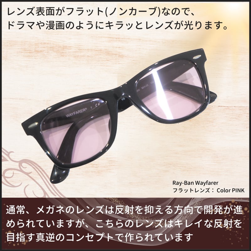 全73色 フラットカラーレンズ  ハードコート 内面マルチコート UVカット 交換用レンズ