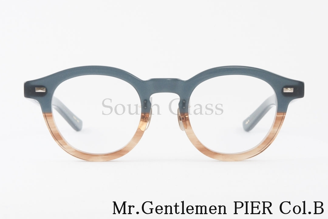 Mr.Gentleman メガネ PIER COL.B ボストン バイカラー ツートン メンズ レディース ピア ミスタージェントルマン 正規品