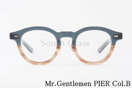 Mr.Gentleman メガネ PIER COL.B ボストン バイカラー ツートン メンズ レディース ピア ミスタージェントルマン 正規品