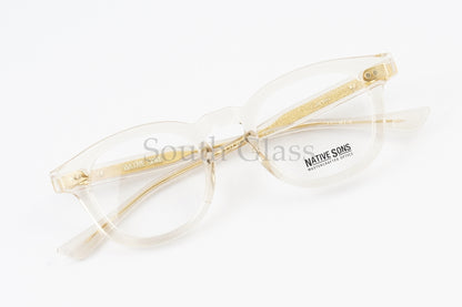 NATIVE SONS クリア メガネ Carver Col.Honey Mauve PL-047U ボスリントン ウェリントン ボストン カーバー ネイティブサンズ 正規品