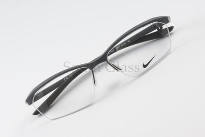 NIKE メガネ 7140AF Col.033 ブロー サーモント ナイロール ハーフリム スポーツ 軽量 ナイキ 正規品