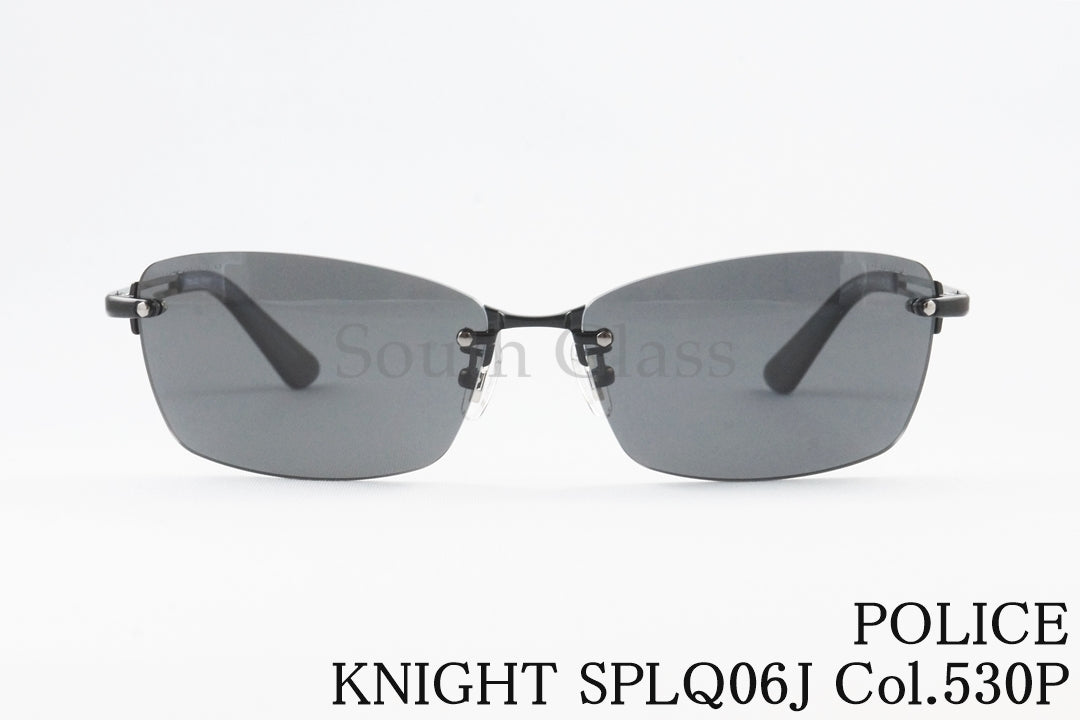 POLICE 偏光 サングラス SPLQ06J COL.530P 60サイズ スクエア ツーポ ポリス 正規品