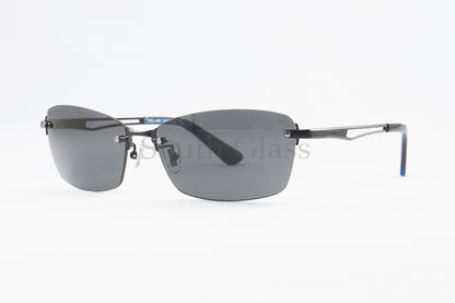 POLICE 偏光 サングラス SPLQ06J COL.530P 60サイズ スクエア ツーポ ポリス 正規品